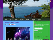 Tablet Screenshot of followingyourjoy.com